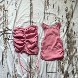 Fashion Nova Pink Matching Short Set